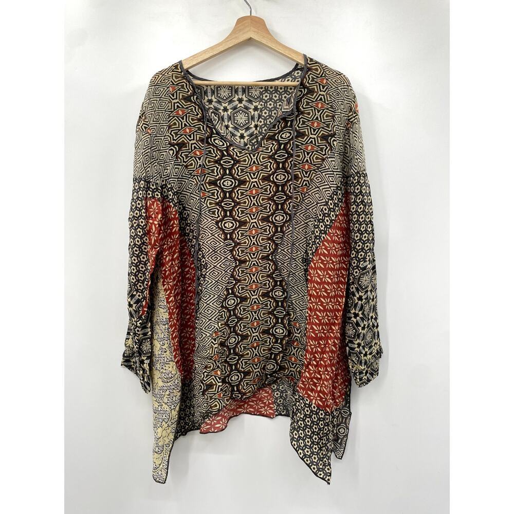 Johnny Was breeland patterned Tunic Top - Picture 3 of 7